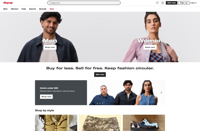 Depop - The-Headline Depop best Online Stores for Affordable Aesthetic Clothes
