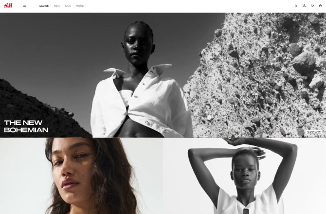 HM - The-Headline H&M one of the best Online Stores for Affordable Aesthetic Clothes