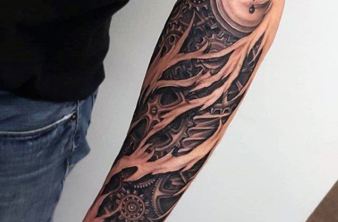 Black and Grey Tattoo